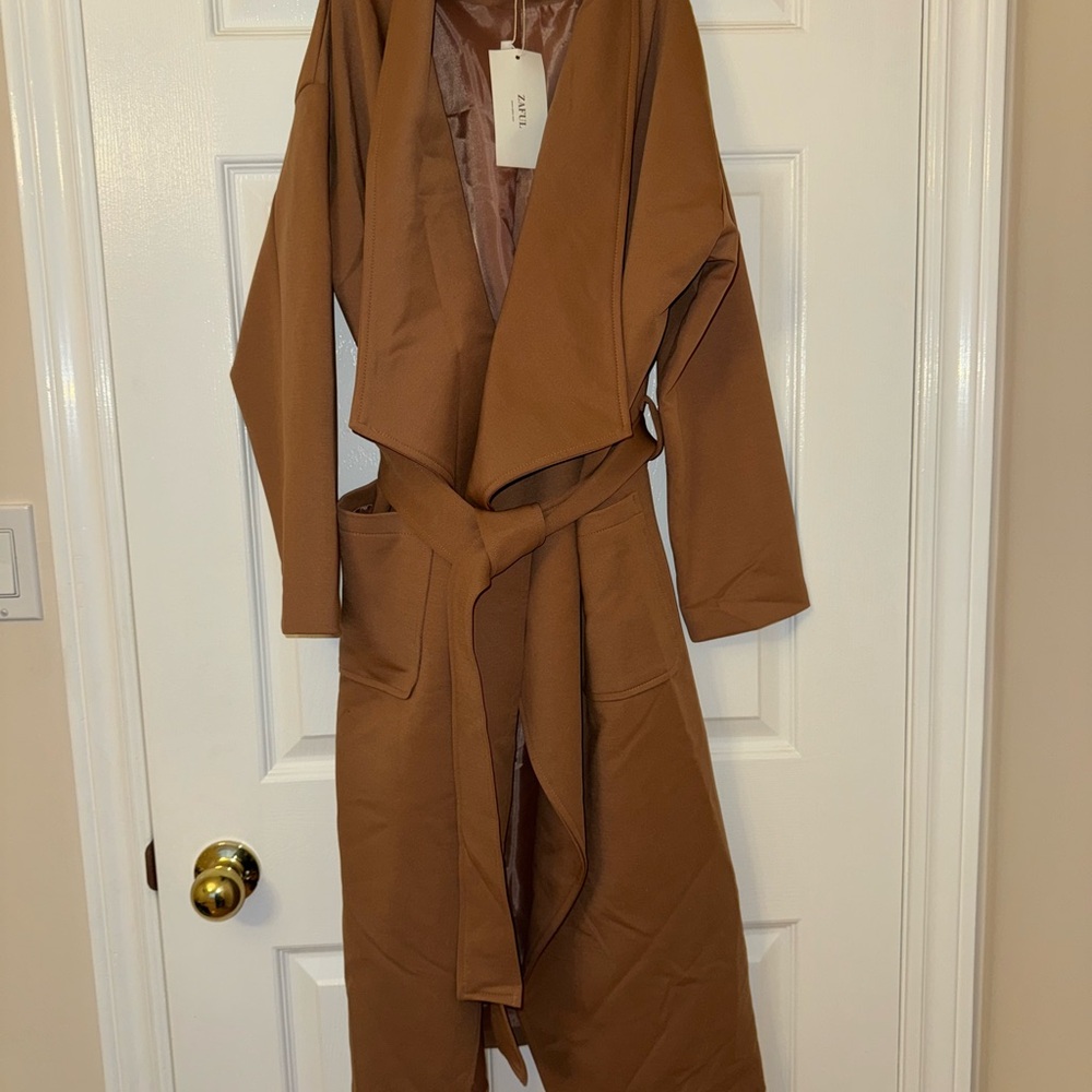 Brown Belted Coat